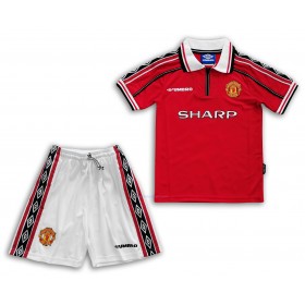 Maillot de Foot Manchester United Domicile Retro 1998-1999 - Enfant